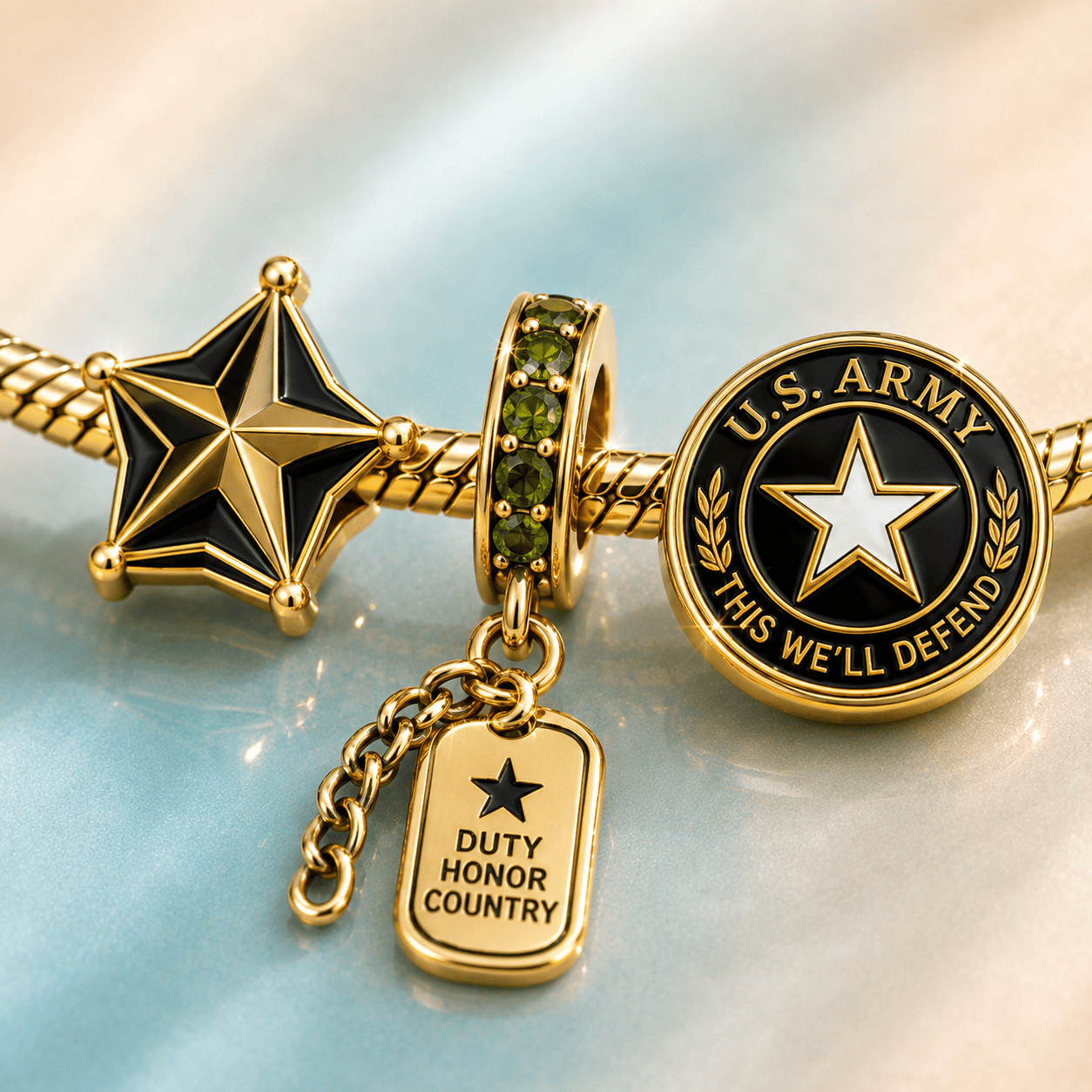 USAR Gold Charm Bracelet Set TTTT
