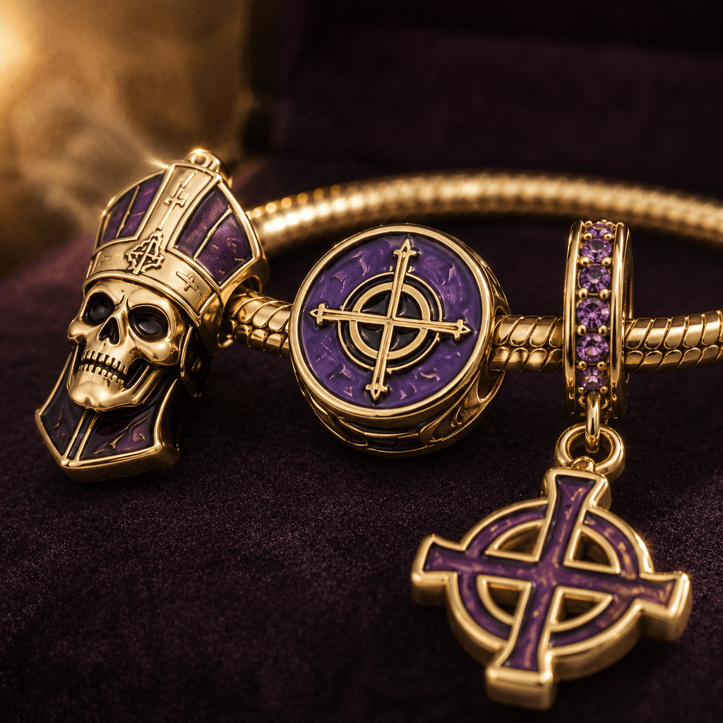 GHB Gold Charm Bracelet Set TTTT