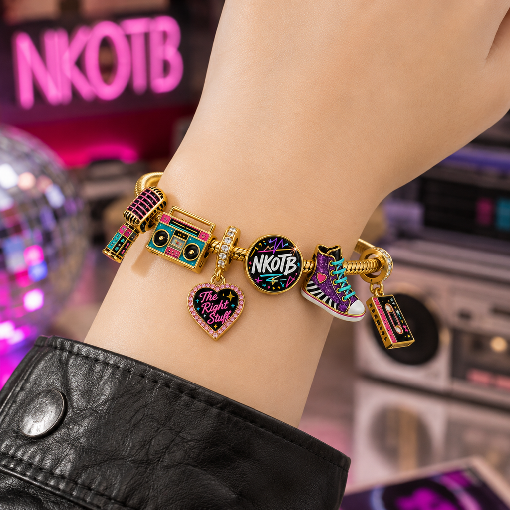 NKOTB Gold Charm Bracelet Set TTTT