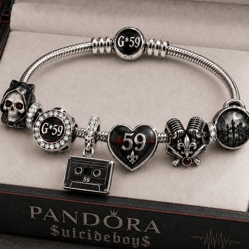 SCB Silver Charm Bracelet Set TMH