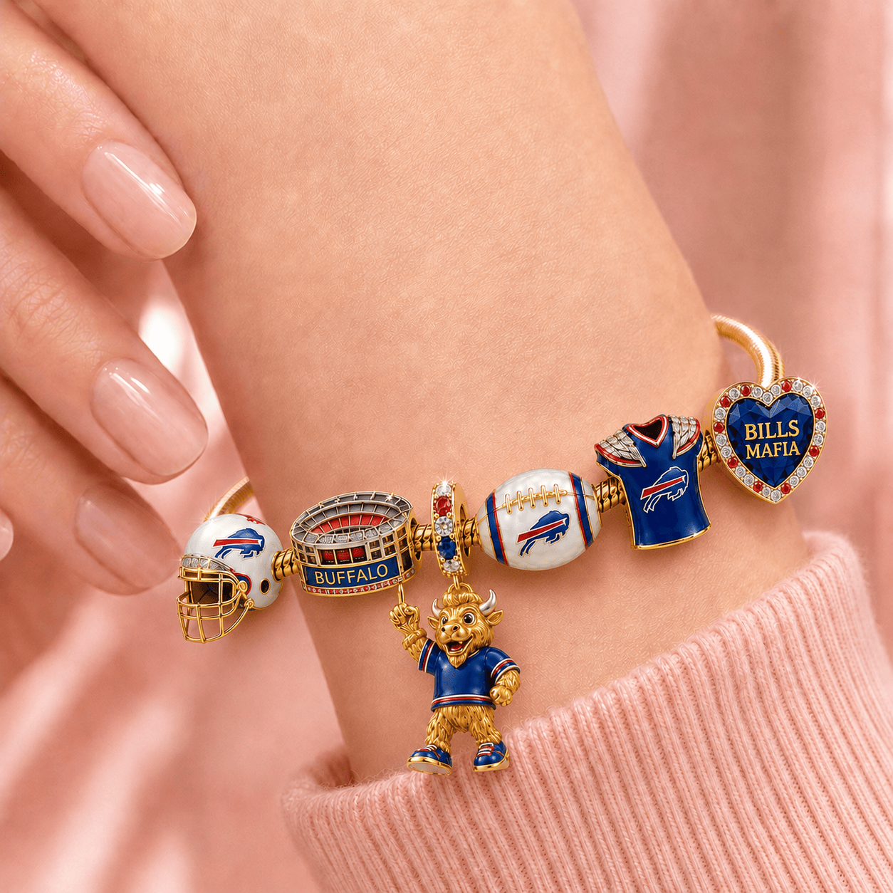 BFBL Gold Charm Bracelet Set TMH
