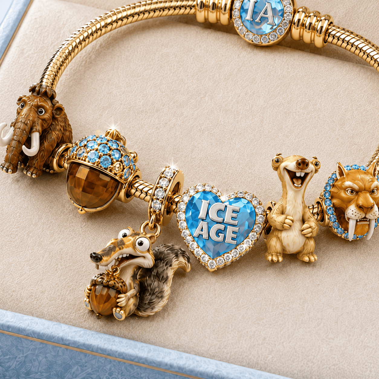 IAGE Gold Charm Bracelet Set TMH