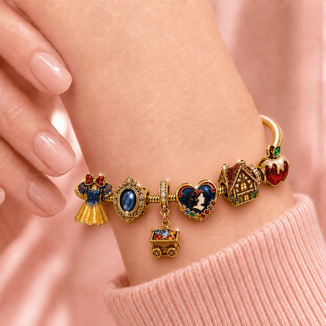 SWATS Gold Charm Bracelet Set TMH