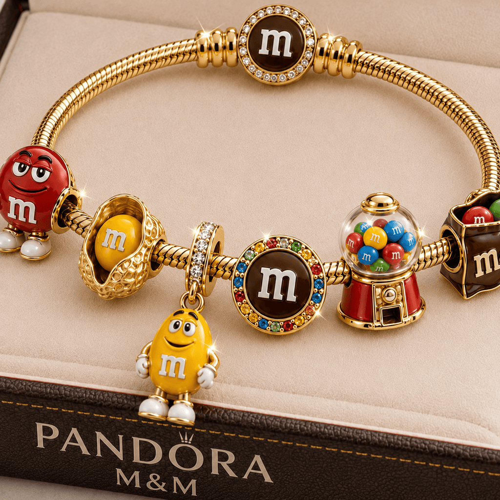 MM Gold Charm Bracelet Set TMH