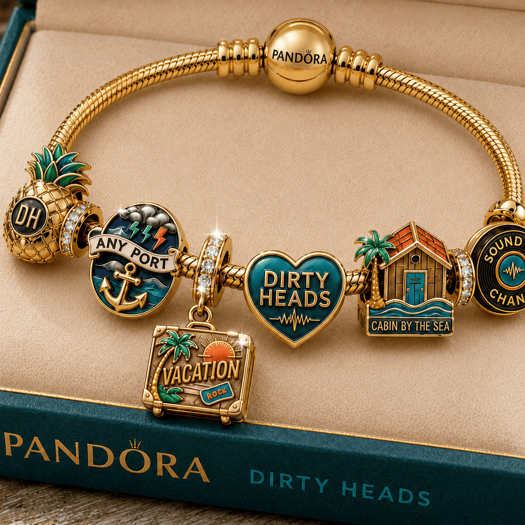 TDHS Gold Charm Bracelet Set TMH