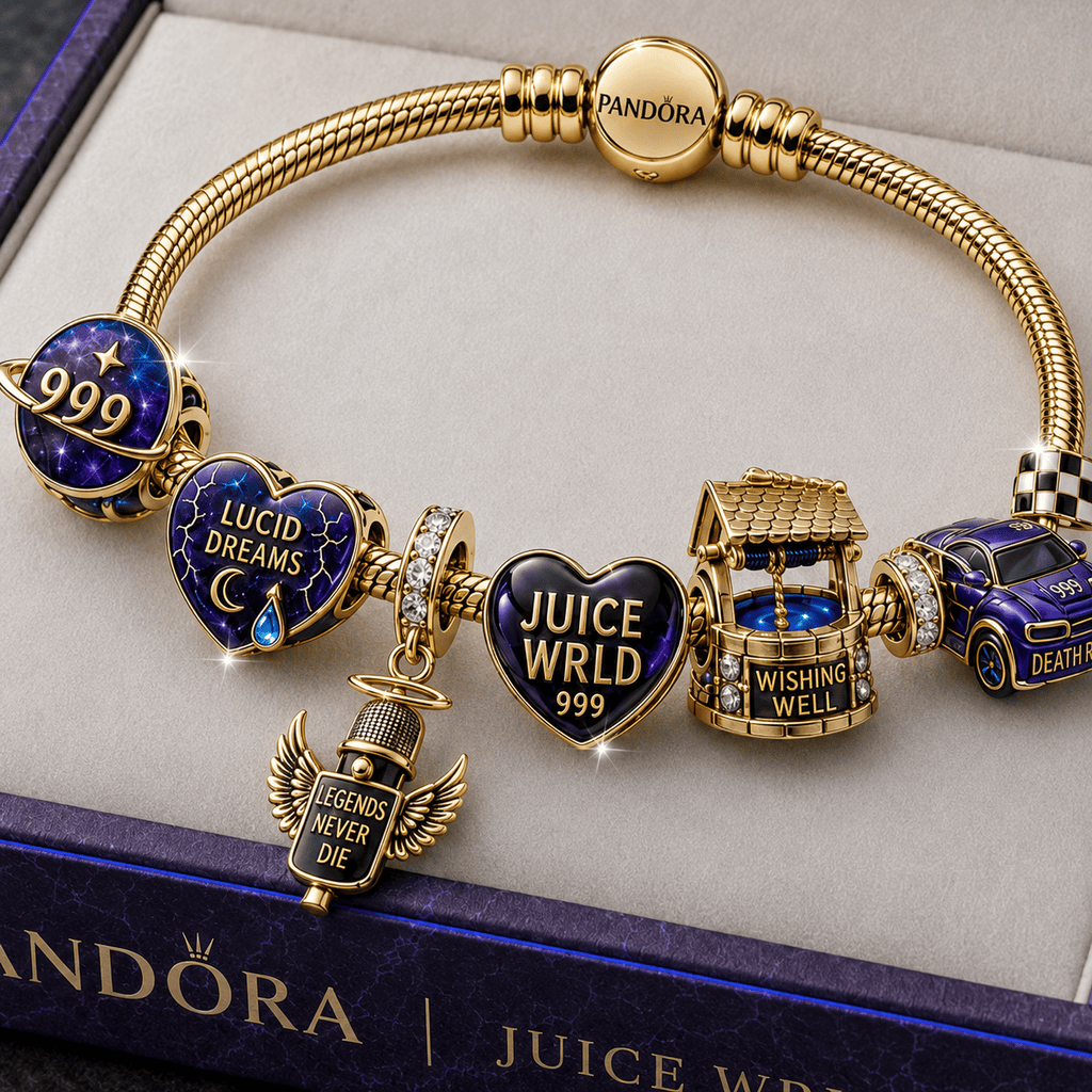 WRLD Gold Charm Bracelet Set TMH