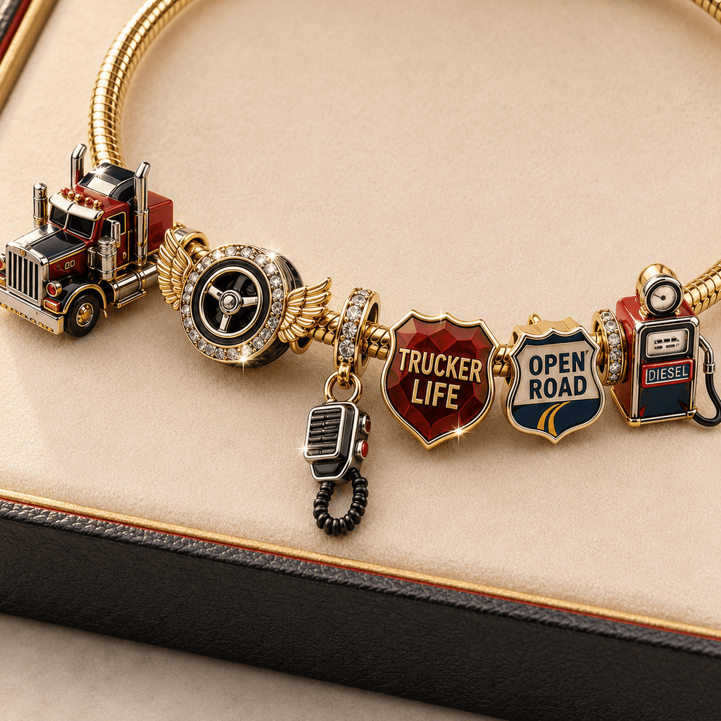 TRUCK Gold Charm Bracelet Set TMH