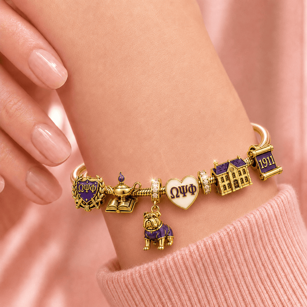 OMPP Gold Charm Bracelet Set TMH