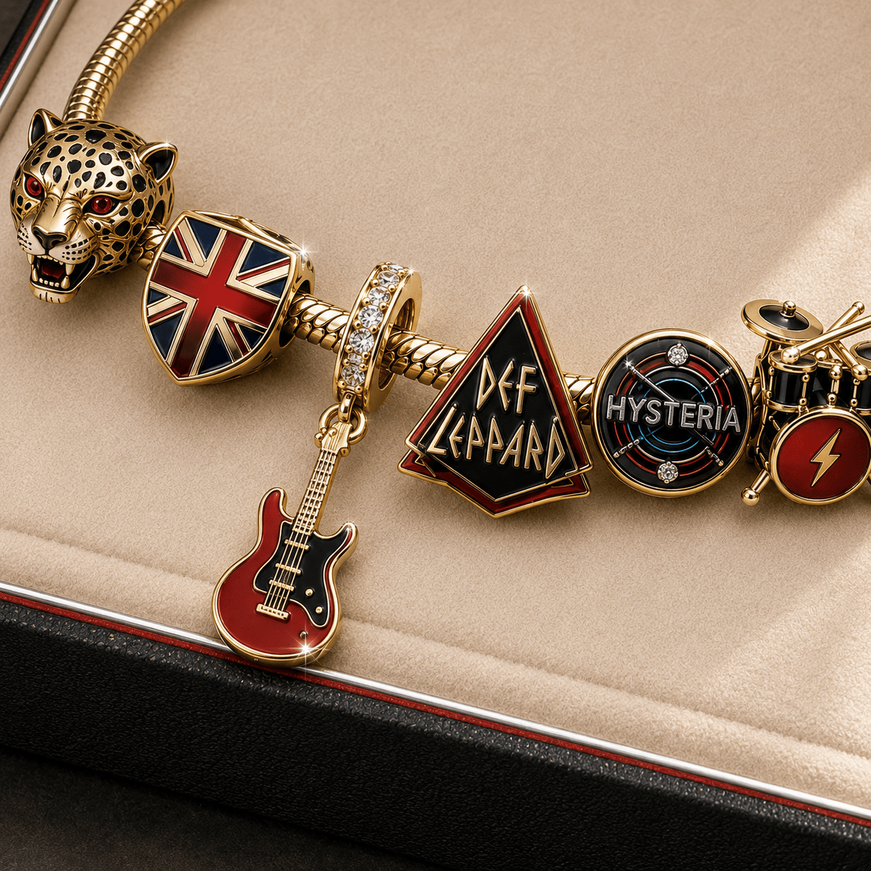 DLPR Gold Charm Bracelet Set TMH